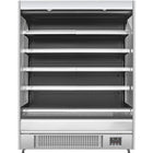 Wall Cabinet Multi Deck Refrigerator Night Curtain Stainless Steel 1525x700x2000mm | Bluel148