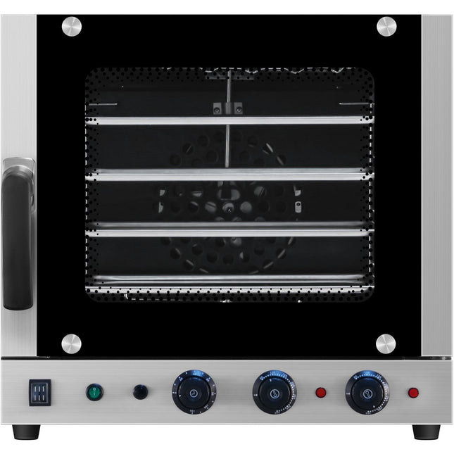Commercial Electric Convection Oven 4 Trays 440x320mm With Bottom Rotation And Top Heating | Kngec01 F