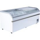 Commercial Horizontal Display Freezer 700 Litres 2 Glass Doors 6 Shelves 2000x757x858mm Ventilated Cooling | Kobe216