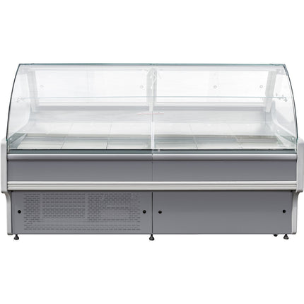 Serve Over Deli Counter Curved Glass Front Width 1800mm |  Kscp1808 Rcc