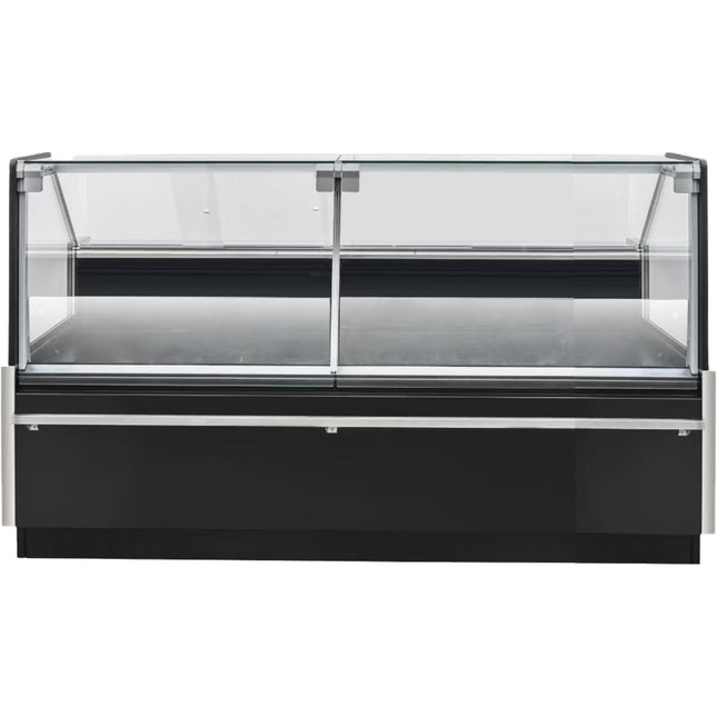 Commercial Open Deli Serve Over Counter Straight Glass Front Height Adjustable Feet 1875x1135x1190mm | Bluel226