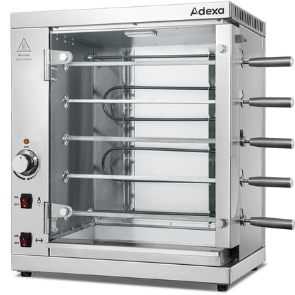 Commercial Electric Chicken Rotisserie Oven 5 Rods 3k W 760x380x700mm | Kte5 T