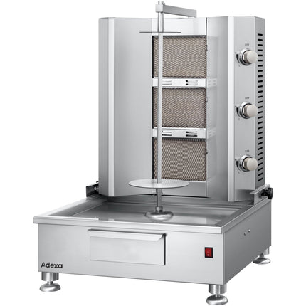 Commercial Gas Shawarma/Gyros/Kebab Grill 620x620x870mm | Ktq850