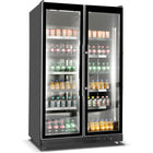 Commercial Display Refrigerator With Double Glass Door 800 Litres Black |  Kxg1120 Black