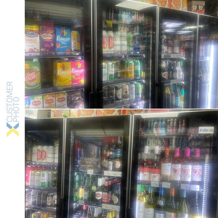 Commercial Display Refrigerator Four Glass Door 1650 Litres Black |  Kxg2240 Black