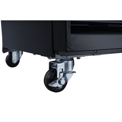 Commercial Bottle Cooler Upright 980 Litres Ventilated Cooling Twin Hinged Doors Canopy Light 1200x730x2036 Black | Lg1000 Bfblack