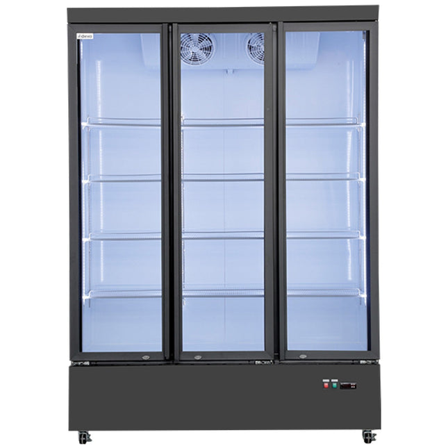 Commercial Display Refrigerator With Triple Glass Door 1030 Litres Black |  Lg1200 M3 Wp
