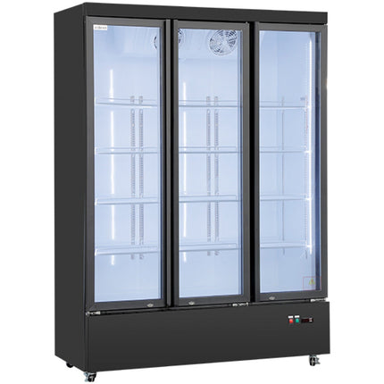 Commercial Display Refrigerator With Triple Glass Door 1030 Litres Black |  Lg1200 M3 Wp