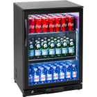 Back Bar Cooler 1 Hinged Door 128 Litres Black |  Bc01 Pp