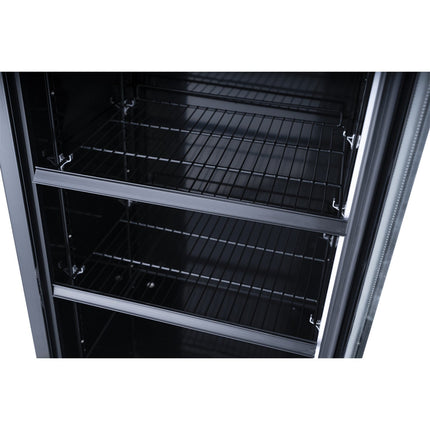 Commercial Drink Cooler Upright 352 Litres Dynamic Cooling Hinged Glass Door Black |  Lg352 Dfblack