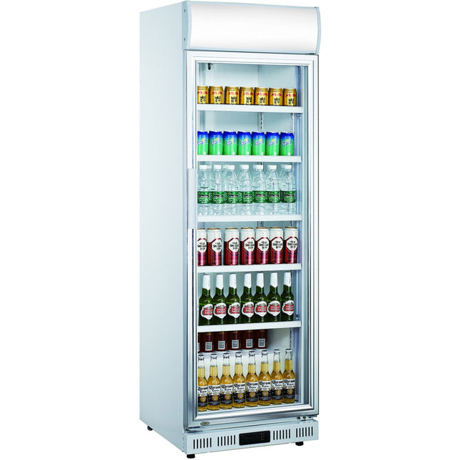 Commercial Drink Cooler Upright 302 Litres Dynamic Cooling Hinged Glass Door |  Lg302 Df