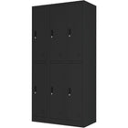Commercial Black 6 Door Locker 900x450x1800mm |  Locker6 Twblack
