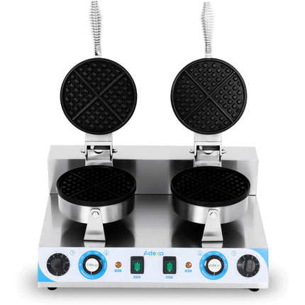 Commercial Premium Waffle Maker Double Round |  Marwf2