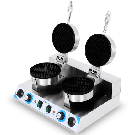 Commercial Premium Waffle Maker Double Round |  Marwf2