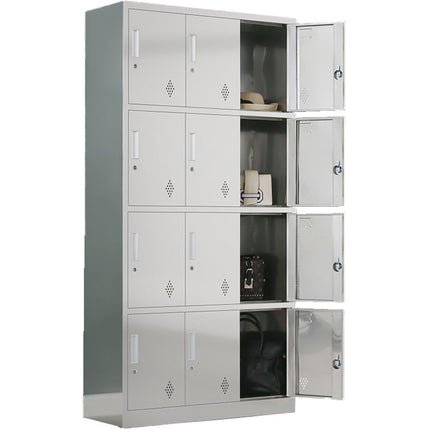 Commercial Stainless Steel Locker 12 Doors 900x350x1800mm |  Mb18090 Ss12 Dl