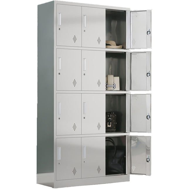 Commercial Stainless Steel Locker 12 Doors 900x350x1800mm |  Mb18090 Ss12 Dl
