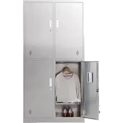 Commercial Stainless Steel Locker 4 Doors 900x420x1800mm |  Mb18090 Ss4 Dl