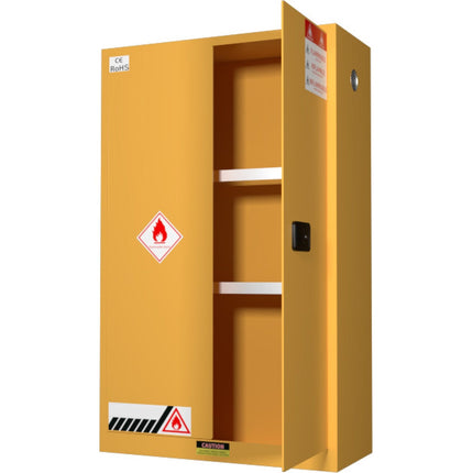 45 Gallon / 200 Lt Flammable Safety Coshh Cabinet 1090x460x1650mm |  Mb45 Gsc