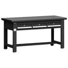 Commercial Heavy Duty Work Table With 3 Drawers 1500x750x800mm Black |  Mb80150 Hdt3 D