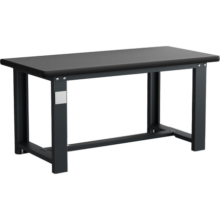 Commercial Heavy Duty Work Table 1500x750x800mm Black |  Mb80150 Hdt