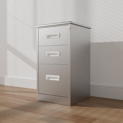 Commercial Stainless Steel Drawer Cabinet 3 Drawers 400x400x750mm |  Mbss201 H753 Dwc