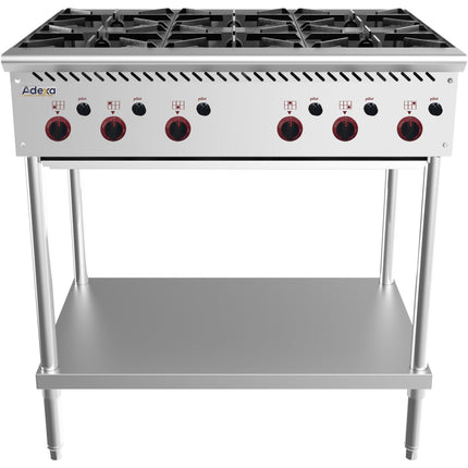 Commercial Gas Boiling Top 6 Burner Freestanding 915mm Width |  Mgb36 Mf
