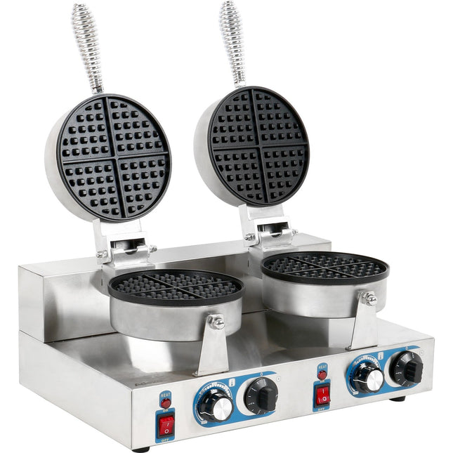 Commercial Waffle Maker Double Round |  Mlp02