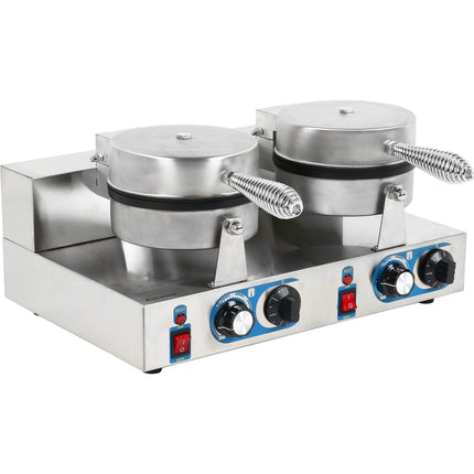 Commercial Waffle Maker Double Round |  Mlp02