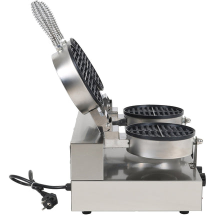 Commercial Waffle Maker Double Round |  Mlp02