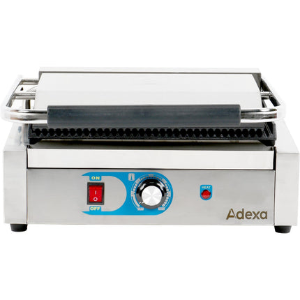 Heavy Duty Panini Contact Grill Large Ribbed |  Mlp811 E
