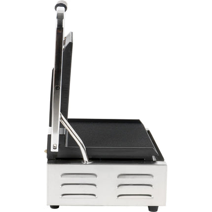 Heavy Duty Panini Contact Grill Large Ribbed |  Mlp811 E