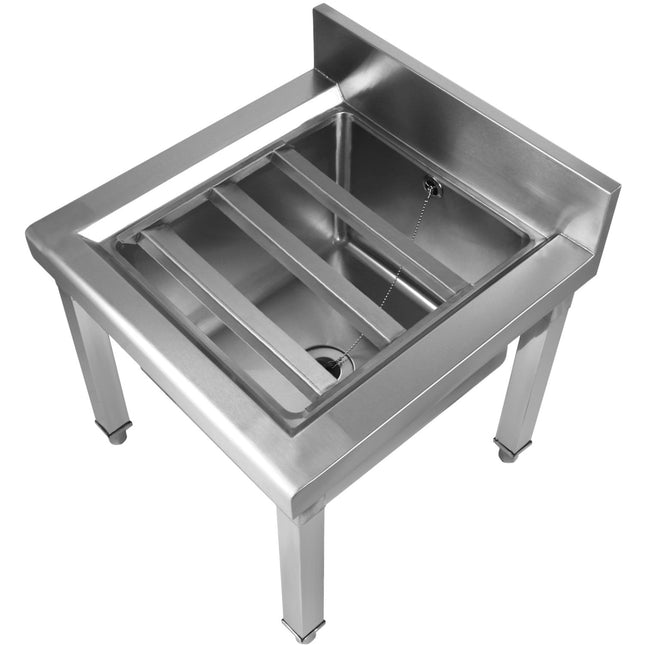 Janitorial Mop Sink Stainless Steel 500x500x550mm |  Ms5050