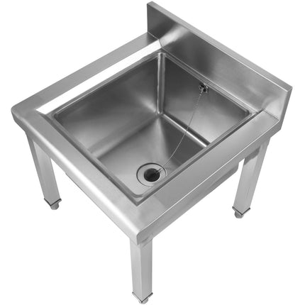 Janitorial Mop Sink Stainless Steel 500x500x550mm |  Ms5050