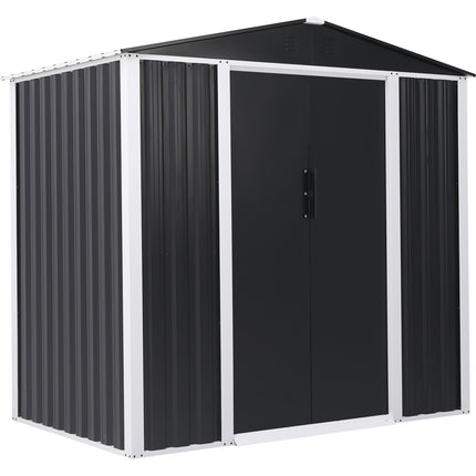 Metal Shed With Sliding Door &Amp; Zinc Frame Width 1950mm Depth 1230mm |  Msa01