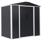 Metal Shed With Sliding Door &Amp; Zinc Frame Width 1950mm Depth 1230mm |  Msa01