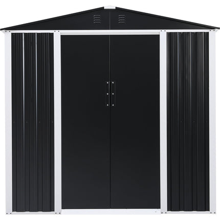 Metal Shed With Sliding Door &Amp; Zinc Frame Width 1950mm Depth 1230mm |  Msa01