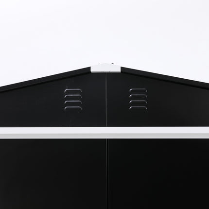 Metal Shed With Sliding Door &Amp; Zinc Frame Width 1950mm Depth 1230mm |  Msa01