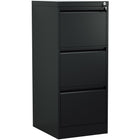 Professional Filing Cabinet 3 Drawer 460x620x1025mm Black |  Mxdc2 Black
