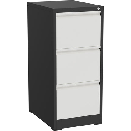 Professional Filing Cabinet 3 Drawer 460x620x1025mm Dark Grey &Amp; White |  Mxdc2 Darkgrey