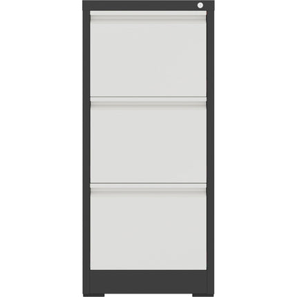 Professional Filing Cabinet 3 Drawer 460x620x1025mm Dark Grey &Amp; White |  Mxdc2 Darkgrey