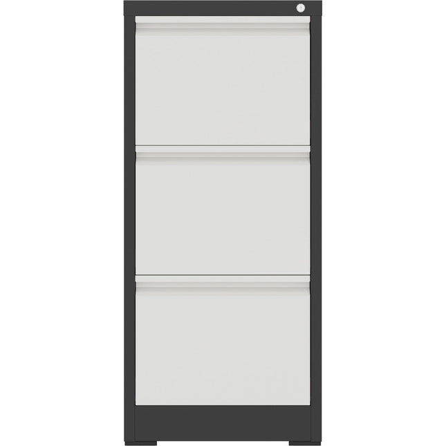 Professional Filing Cabinet 3 Drawer 460x620x1025mm Dark Grey &Amp; White |  Mxdc2 Darkgrey