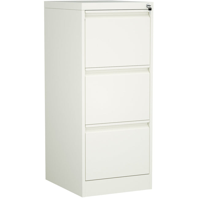 Professional Filing Cabinet 3 Drawer 460x620x1025mm White |  Mxdc2 White