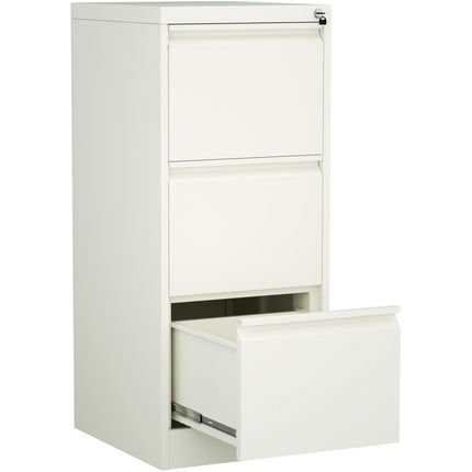 Professional Filing Cabinet 3 Drawer 460x620x1025mm White |  Mxdc2 White