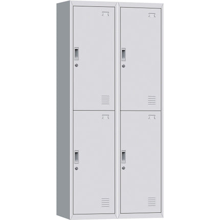 Commercial 4 Door Locker 760x450x1850mm White |  Myl04 White
