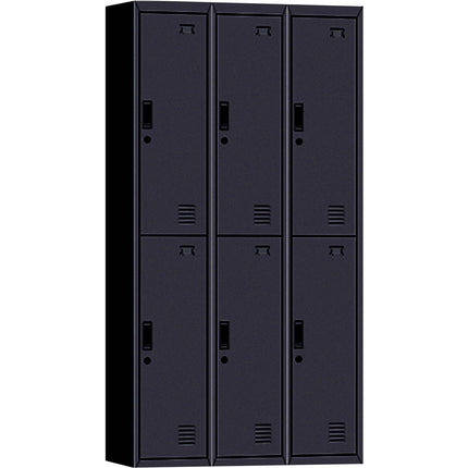 Commercial 6 Door Locker 900x450x1850mm Black |  Myl06 Black
