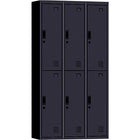 Commercial 6 Door Locker 900x450x1850mm Black |  Myl06 Black