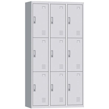 Commercial 9 Door Locker 900x400x1850mm White |  Myl09 White