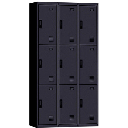 Commercial 9 Door Locker 900x400x1850mm Black |  Myl09 Black
