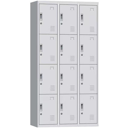 Commercial 12 Door Locker 900x400x1850mm White |  Myl12 White