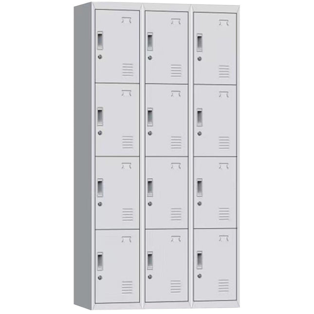 Commercial 12 Door Locker 900x400x1850mm White |  Myl12 White